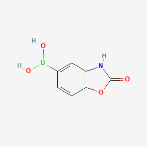 (2-Oxo-2,3-dihydrobenzo[d]oxazol-5-yl)boronic acid chemical structure (CAS 710348-42-8)