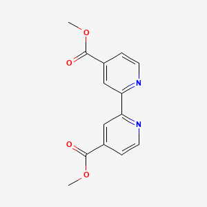Dimethyl [2,2'-bipyridine]-4,4'-dicarboxylate chemical structure (CAS 71071-46-0)