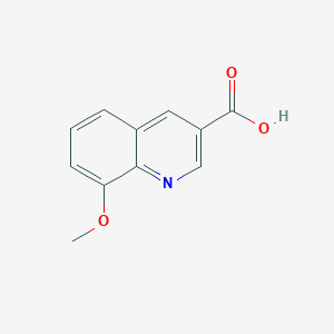 8-Methoxyquinoline-3-carboxylic acid chemical structure (CAS 71082-36-5)