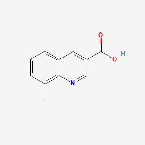 8-Methylquinoline-3-carboxylic acid chemical structure (CAS 71082-55-8)