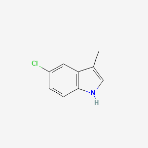 5-Chloro-3-methyl-1H-indole chemical structure (CAS 71095-42-6)