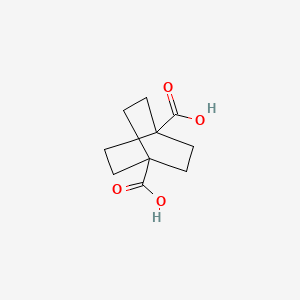 Bicyclo[2.2.2]octane-1,4-dicarboxylic acid chemical structure (CAS 711-02-4)
