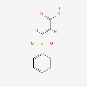 (E)-3-(Phenylsulfonyl)acrylic acid chemical structure (CAS 711-29-5)