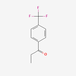 1-(4-(Trifluoromethyl)phenyl)propan-1-one chemical structure (CAS 711-33-1)