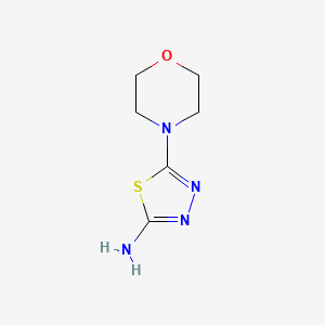 5-Morpholino-1,3,4-thiadiazol-2-amine chemical structure (CAS 71125-44-5)