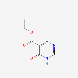 Ethyl 4-hydroxypyrimidine-5-carboxylate chemical structure (CAS 71133-20-5)