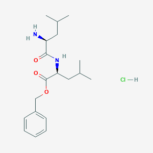 Benzyl L-leucyl-L-leucinate hydrochloride chemical structure (CAS 71145-33-0)