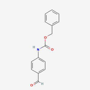 4-(Cbz-amino)benzaldehyde chemical structure (CAS 71150-68-0)