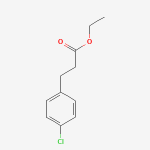 Ethyl 3-(4-chlorophenyl)propanoate chemical structure (CAS 7116-36-1)