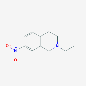 2-Ethyl-7-nitro-1,2,3,4-tetrahydroisoquinoline chemical structure (CAS 711601-13-7)