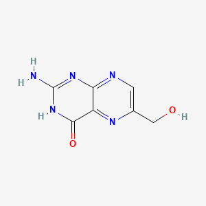 2-Amino-6-(hydroxymethyl)pteridin-4-ol chemical structure (CAS 712-29-8)