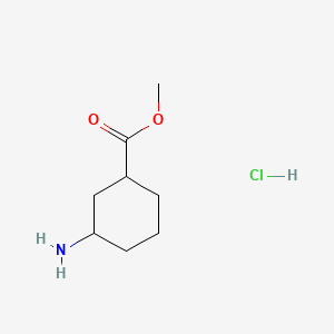 Methyl 3-aminocyclohexanecarboxylate hydrochloride chemical structure (CAS 712317-18-5)