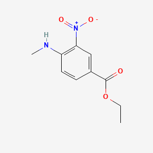 Ethyl 4-(methylamino)-3-nitrobenzoate chemical structure (CAS 71254-71-2)
