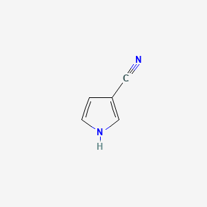 1H-Pyrrole-3-carbonitrile chemical structure (CAS 7126-38-7)