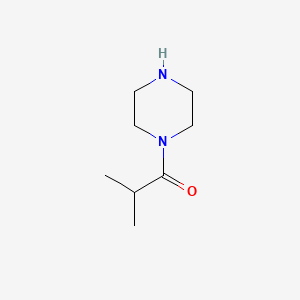 2-Methyl-1-(piperazin-1-yl)propan-1-one chemical structure (CAS 71260-16-7)