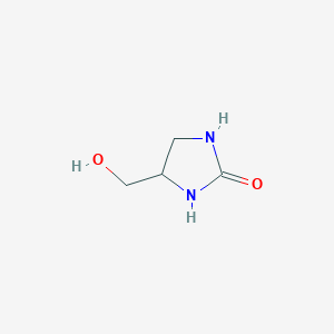 4-(Hydroxymethyl)imidazolidin-2-one chemical structure (CAS 71284-29-2)