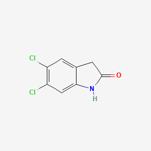 5,6-Dichloroindolin-2-one chemical structure (CAS 71293-59-9)