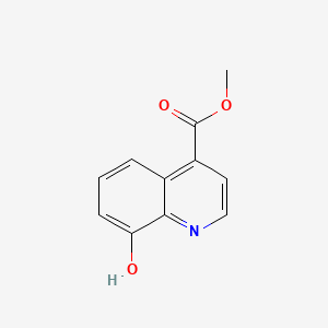 Methyl 8-hydroxyquinoline-4-carboxylate chemical structure (CAS 71294-66-1)