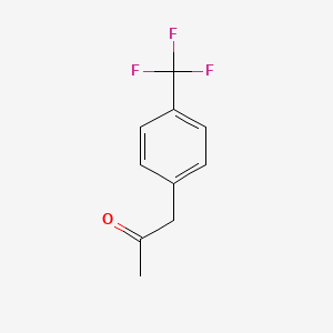 1-(4-(Trifluoromethyl)phenyl)propan-2-one chemical structure (CAS 713-45-1)