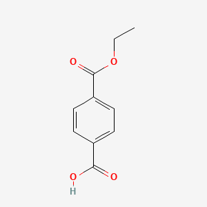 4-(Ethoxycarbonyl)benzoic acid chemical structure (CAS 713-57-5)