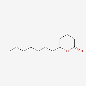 6-Heptyltetrahydro-2H-pyran-2-one chemical structure (CAS 713-95-1)