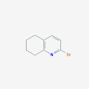 2-Bromo-5,6,7,8-tetrahydroquinoline chemical structure (CAS 71308-91-3)