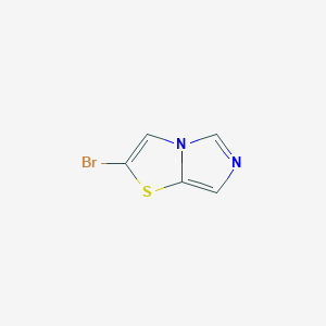 2-Bromoimidazo[5,1-b]thiazole chemical structure (CAS 713107-45-0)