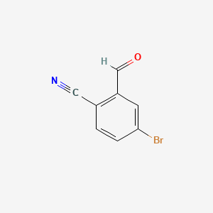 4-Bromo-2-formylbenzonitrile chemical structure (CAS 713141-12-9)