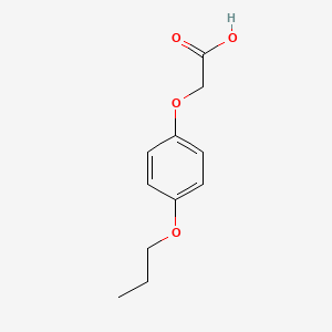 2-(4-Propoxyphenoxy)acetic acid chemical structure (CAS 713509-19-4)