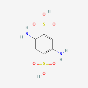 2,5-Diaminobenzene-1,4-disulfonic acid chemical structure (CAS 7139-89-1)
