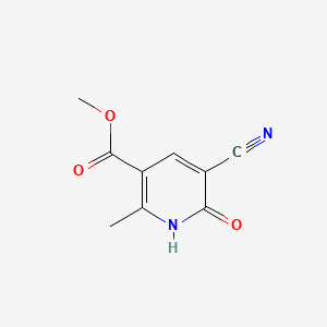 Methyl 5-cyano-6-hydroxy-2-methylnicotinate chemical structure (CAS 71408-02-1)