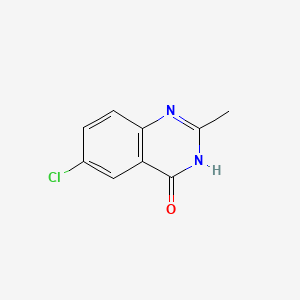 6-Chloro-2-methylquinazolin-4(3H)-one chemical structure (CAS 7142-09-8)