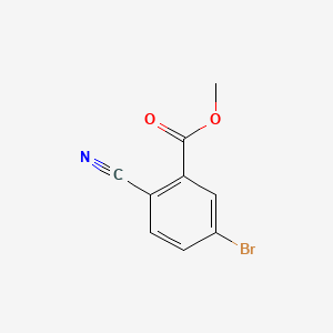 Methyl 5-bromo-2-cyanobenzoate chemical structure (CAS 714237-95-3)