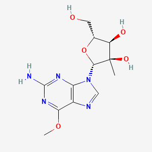 (2R,3R,4R,5R)-2-(2-Amino-6-methoxy-9H-purin-9-yl)-5-(hydroxymethyl)-3-methyltetrahydrofuran-3,4-diol chemical structure (CAS 714249-80-6)