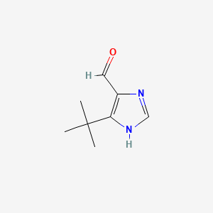 5-(tert-Butyl)-1H-imidazole-4-carbaldehyde chemical structure (CAS 714273-83-3)