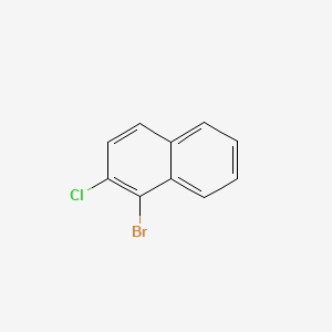 1-Bromo-2-chloronaphthalene chemical structure (CAS 71436-66-3)