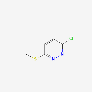 3-Chloro-6-(methylthio)pyridazine chemical structure (CAS 7145-61-1)