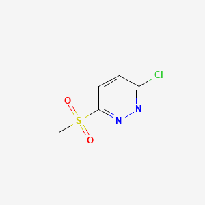 3-Chloro-6-(methylsulfonyl)pyridazine chemical structure (CAS 7145-62-2)