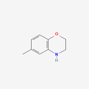 6-Methyl-3,4-dihydro-2H-benzo[b][1,4]oxazine chemical structure (CAS 71472-57-6)
