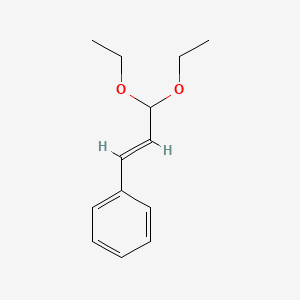 (3,3-Diethoxyprop-1-en-1-yl)benzene chemical structure (CAS 7148-78-9)