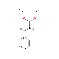 (3,3-Diethoxyprop-1-en-1-yl)benzene chemical structure (CAS 7148-78-9)