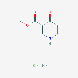 Methyl 4-oxopiperidine-3-carboxylate hydrochloride chemical structure (CAS 71486-53-8)