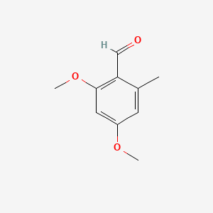 2,4-Dimethoxy-6-methylbenzaldehyde chemical structure (CAS 7149-90-8)