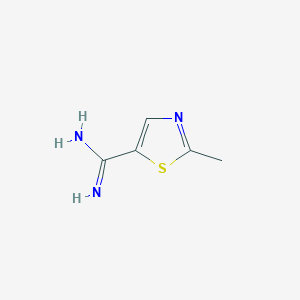 2-Methylthiazole-5-carboximidamide chemical structure (CAS 714911-12-3)