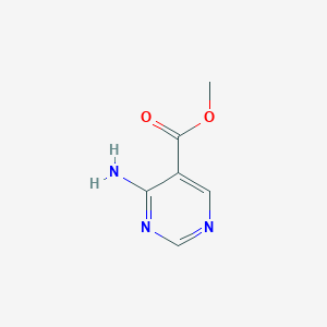 Methyl 4-aminopyrimidine-5-carboxylate chemical structure (CAS 714975-53-8)