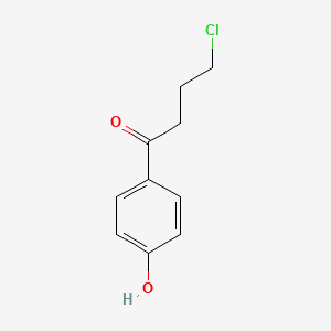 4-Chloro-1-(4-hydroxyphenyl)butan-1-one chemical structure (CAS 7150-55-2)