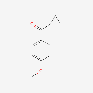 Cyclopropyl(4-methoxyphenyl)methanone chemical structure (CAS 7152-03-6)