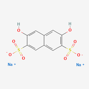 Sodium 3,6-dihydroxynaphthalene-2,7-disulfonate chemical structure (CAS 7153-21-1)