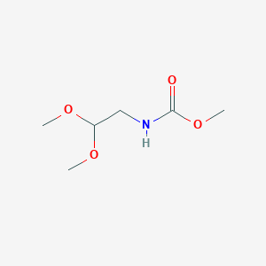 Methyl (2,2-dimethoxyethyl)carbamate chemical structure (CAS 71556-07-5)