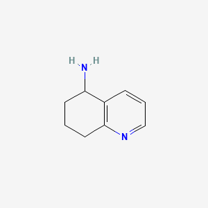 5,6,7,8-Tetrahydroquinolin-5-amine chemical structure (CAS 71569-15-8)